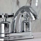 Millennium Double-Handle 3-Hole Deck Mount 4-Inch Centerset Bathroom Faucet with Pop-Up Drain