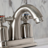 Concord Double-Handle 3-Hole Deck Mount 4-Inch Centerset Bathroom Faucet with Pop-Up Drain