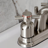 Concord Double-Handle 3-Hole Deck Mount 4-Inch Centerset Bathroom Faucet with Pop-Up Drain