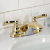 Royale Double-Handle 3-Hole Deck Mount 4-Inch Centerset Bathroom Faucet with Pop-Up Drain