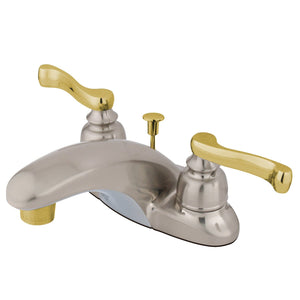 Royale Double-Handle 3-Hole Deck Mount 4-Inch Centerset Bathroom Faucet with Pop-Up Drain