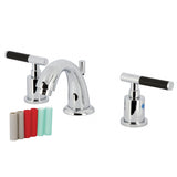 Kaiser Two-Handle 3-Hole Deck Mount Widespread Bathroom Faucet with Retail Pop-Up Drain