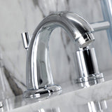 Manhattan Two-Handle 3-Hole Deck Mount Widespread Bathroom Faucet with Retail Pop-Up Drain