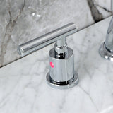 Manhattan Two-Handle 3-Hole Deck Mount Widespread Bathroom Faucet with Retail Pop-Up Drain