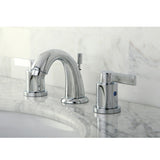 NuvoFusion Two-Handle 3-Hole Deck Mount Widespread Bathroom Faucet with Retail Pop-Up Drain