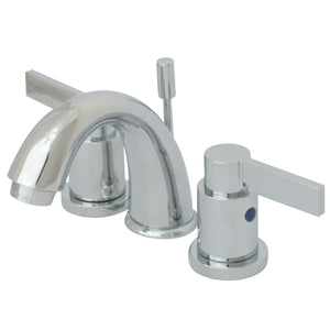 NuvoFusion Two-Handle 3-Hole Deck Mount Widespread Bathroom Faucet with Retail Pop-Up Drain