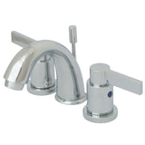 NuvoFusion Two-Handle 3-Hole Deck Mount Widespread Bathroom Faucet with Retail Pop-Up Drain