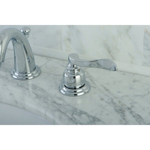 NuWave French Two-Handle 3-Hole Deck Mount Widespread Bathroom Faucet with Retail Pop-Up Drain