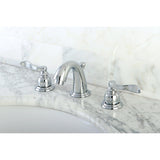 NuWave French Two-Handle 3-Hole Deck Mount Widespread Bathroom Faucet with Retail Pop-Up Drain