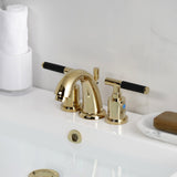 Kaiser Two-Handle 3-Hole Deck Mount Widespread Bathroom Faucet with Retail Pop-Up Drain