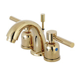 Concord Two-Handle 3-Hole Deck Mount Widespread Bathroom Faucet with Retail Pop-Up Drain