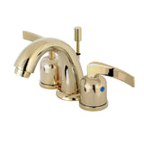 Centurion Two-Handle 3-Hole Deck Mount Widespread Bathroom Faucet with Retail Pop-Up Drain