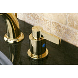 NuvoFusion Two-Handle 3-Hole Deck Mount Widespread Bathroom Faucet with Retail Pop-Up Drain