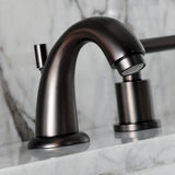 Manhattan Two-Handle 3-Hole Deck Mount Widespread Bathroom Faucet with Retail Pop-Up Drain