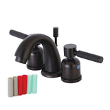 Kaiser Two-Handle 3-Hole Deck Mount Widespread Bathroom Faucet with Retail Pop-Up Drain