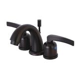 Centurion Two-Handle 3-Hole Deck Mount Widespread Bathroom Faucet with Retail Pop-Up Drain