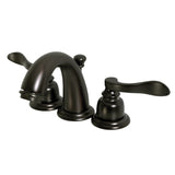 NuWave French Two-Handle 3-Hole Deck Mount Widespread Bathroom Faucet with Retail Pop-Up Drain