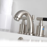 Kaiser Two-Handle 3-Hole Deck Mount Widespread Bathroom Faucet with Retail Pop-Up Drain