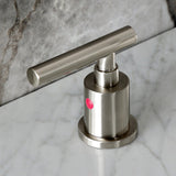 Manhattan Two-Handle 3-Hole Deck Mount Widespread Bathroom Faucet with Retail Pop-Up Drain