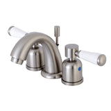 Paris Two-Handle 3-Hole Deck Mount Widespread Bathroom Faucet with Retail Pop-Up Drain