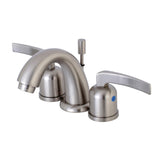 Centurion Two-Handle 3-Hole Deck Mount Widespread Bathroom Faucet with Retail Pop-Up Drain