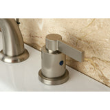 NuvoFusion Two-Handle 3-Hole Deck Mount Widespread Bathroom Faucet with Retail Pop-Up Drain