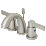 NuvoFusion Two-Handle 3-Hole Deck Mount Widespread Bathroom Faucet with Retail Pop-Up Drain