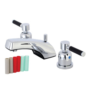 Kaiser Two-Handle 3-Hole Deck Mount Widespread Bathroom Faucet with Retail Pop-Up Drain