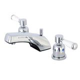 Paris Two-Handle 3-Hole Deck Mount Widespread Bathroom Faucet with Retail Pop-Up Drain