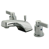 NuvoFusion Two-Handle 3-Hole Deck Mount Widespread Bathroom Faucet with Retail Pop-Up Drain