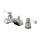 Paris Two-Handle 3-Hole Deck Mount Widespread Bathroom Faucet with Retail Pop-Up Drain