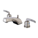 Centurion Two-Handle 3-Hole Deck Mount Widespread Bathroom Faucet with Retail Pop-Up Drain