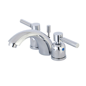 Concord Two-Handle 3-Hole Deck Mount Mini-Widespread Bathroom Faucet with Pop-Up Drain