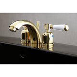 Paris Two-Handle 3-Hole Deck Mount Mini-Widespread Bathroom Faucet with Pop-Up Drain