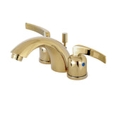 Centurion Two-Handle 3-Hole Deck Mount Mini-Widespread Bathroom Faucet with Pop-Up Drain