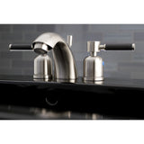 Kaiser Two-Handle 3-Hole Deck Mount Mini-Widespread Bathroom Faucet with Pop-Up Drain