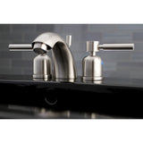 Concord Two-Handle 3-Hole Deck Mount Mini-Widespread Bathroom Faucet with Pop-Up Drain