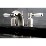 Paris Two-Handle 3-Hole Deck Mount Mini-Widespread Bathroom Faucet with Pop-Up Drain