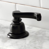 Royale Two-Handle 3-Hole Deck Mount Widespread Bathroom Faucet with Retail Pop-Up Drain