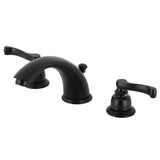 Royale Two-Handle 3-Hole Deck Mount Widespread Bathroom Faucet with Retail Pop-Up Drain