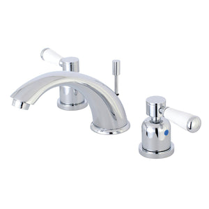 Paris Two-Handle 3-Hole Deck Mount Widespread Bathroom Faucet with Retail Pop-Up Drain