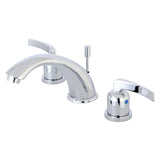 Centurion Two-Handle 3-Hole Deck Mount Widespread Bathroom Faucet with Retail Pop-Up Drain