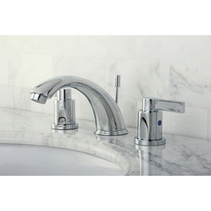 NuvoFusion Two-Handle 3-Hole Deck Mount Widespread Bathroom Faucet with Retail Pop-Up Drain