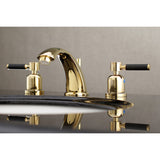 Kaiser Two-Handle 3-Hole Deck Mount Widespread Bathroom Faucet with Retail Pop-Up Drain