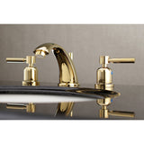 Concord Two-Handle 3-Hole Deck Mount Widespread Bathroom Faucet with Retail Pop-Up Drain