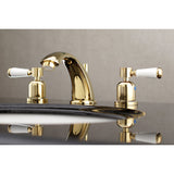 Paris Two-Handle 3-Hole Deck Mount Widespread Bathroom Faucet with Retail Pop-Up Drain