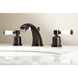 Paris Two-Handle 3-Hole Deck Mount Widespread Bathroom Faucet with Retail Pop-Up Drain