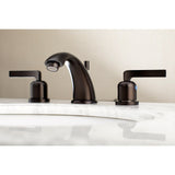 Centurion Two-Handle 3-Hole Deck Mount Widespread Bathroom Faucet with Retail Pop-Up Drain