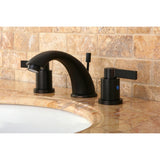 NuvoFusion Two-Handle 3-Hole Deck Mount Widespread Bathroom Faucet with Retail Pop-Up Drain