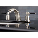 Kaiser Two-Handle 3-Hole Deck Mount Widespread Bathroom Faucet with Retail Pop-Up Drain